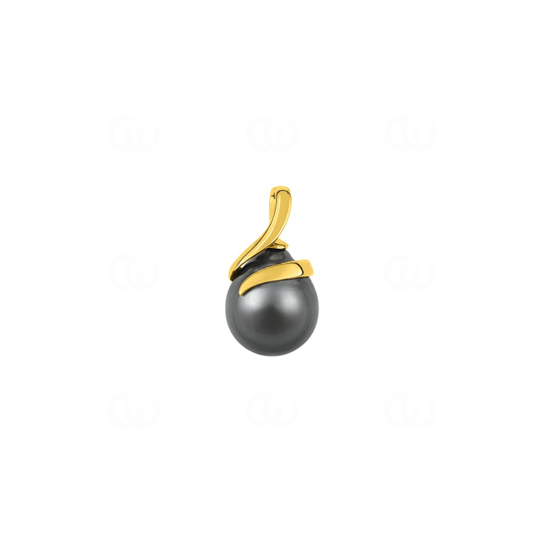 Anhänger 375/9 K Gelbgold mit Tahitiperle 10mm