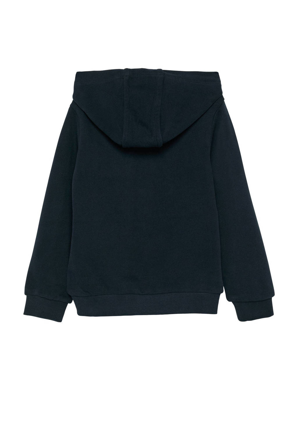 s.Oliver sweater met printopdruk donkerblauw