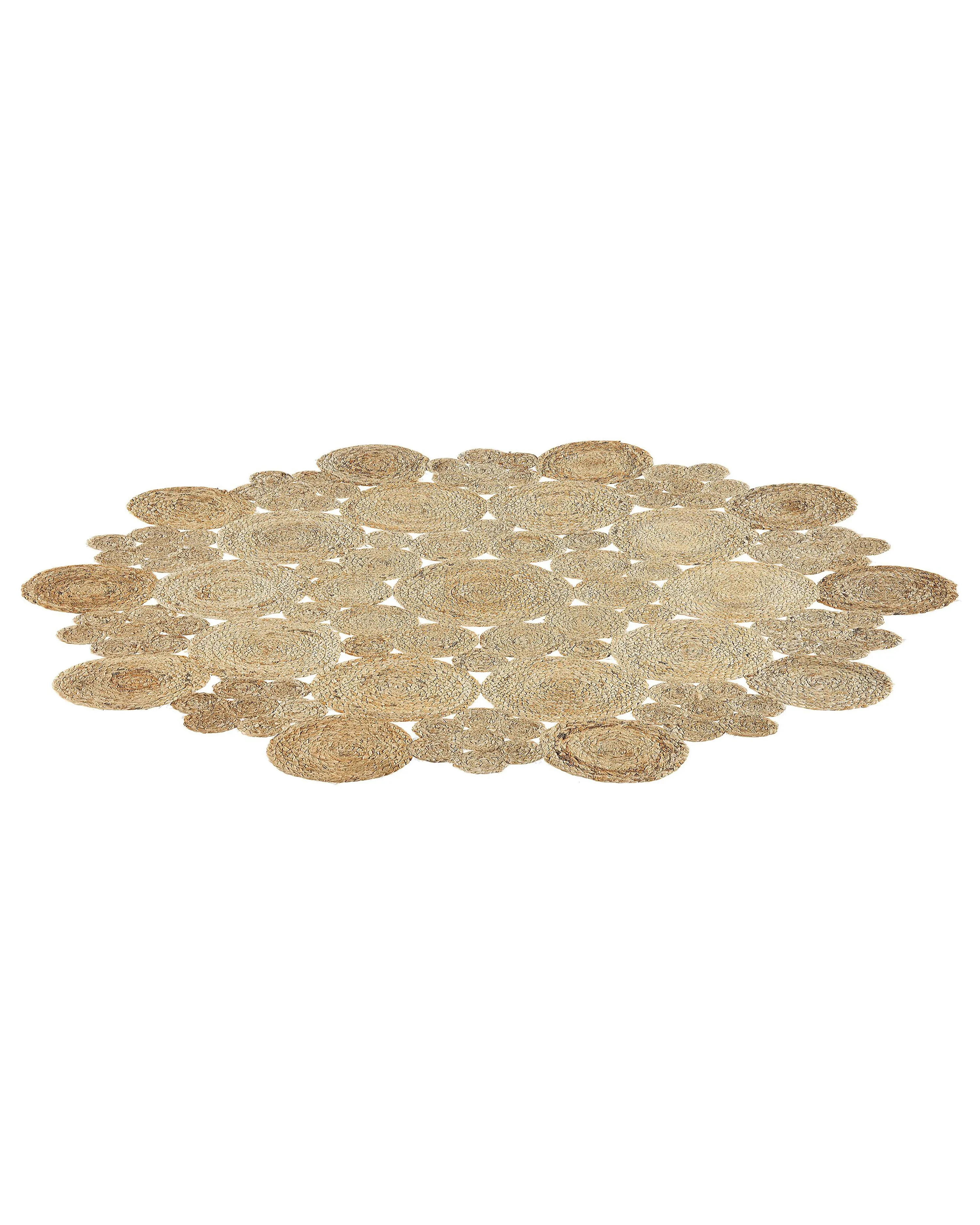 Vloerkleed GERDEK Beige ø 135 cm Jute