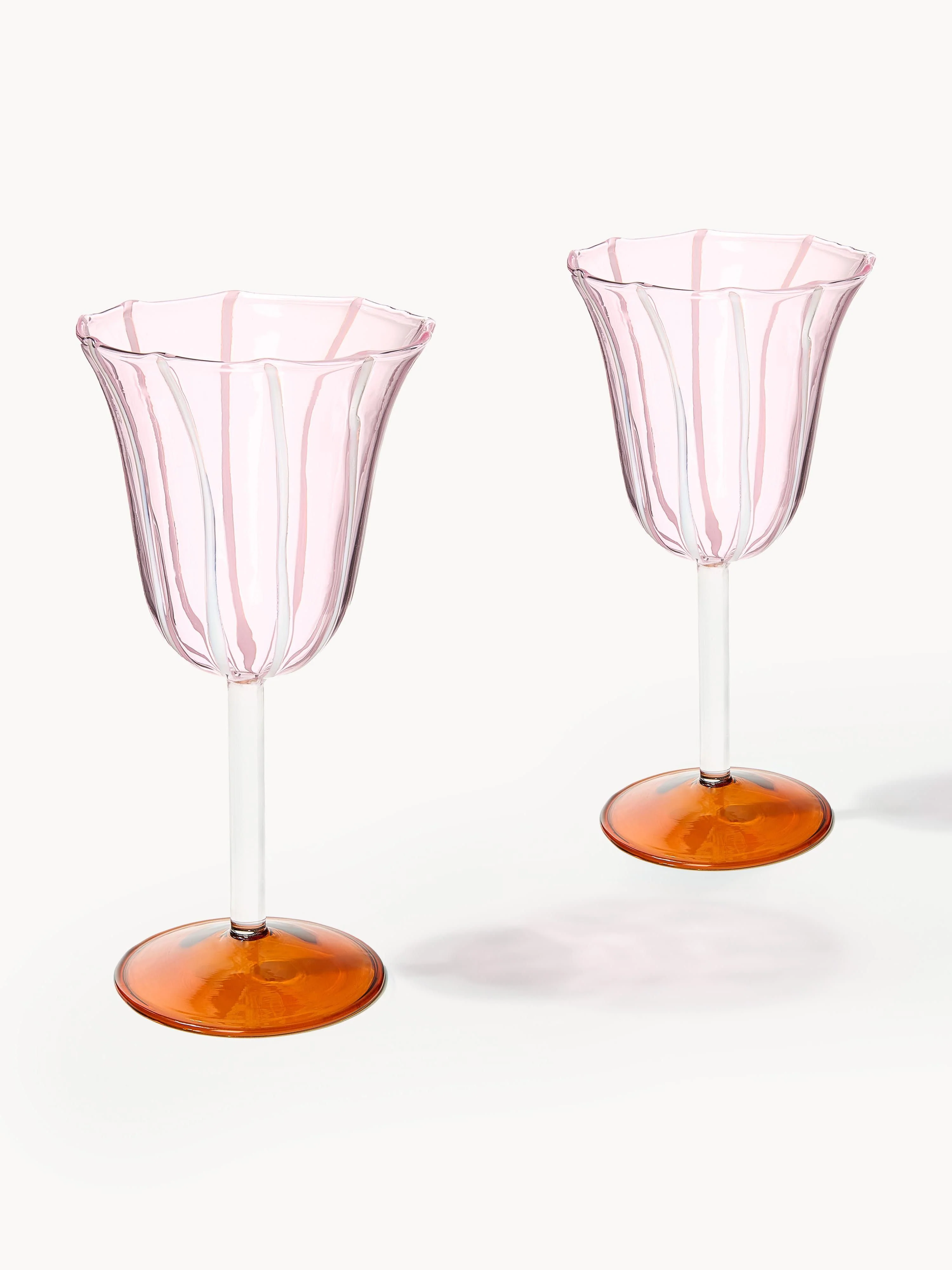 Handgemaakte wijnglazen Eve van borosilicaatglas, 2 stuks