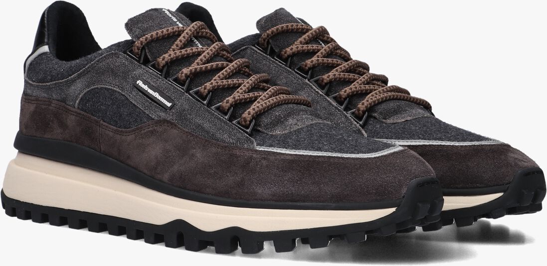 grijze floris van bommel lage sneakers sfm-10248 de gripper