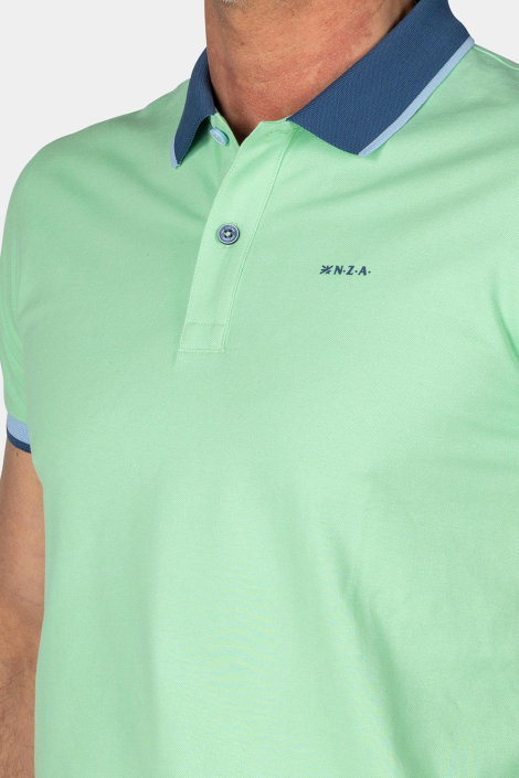 NZA groene heren polo