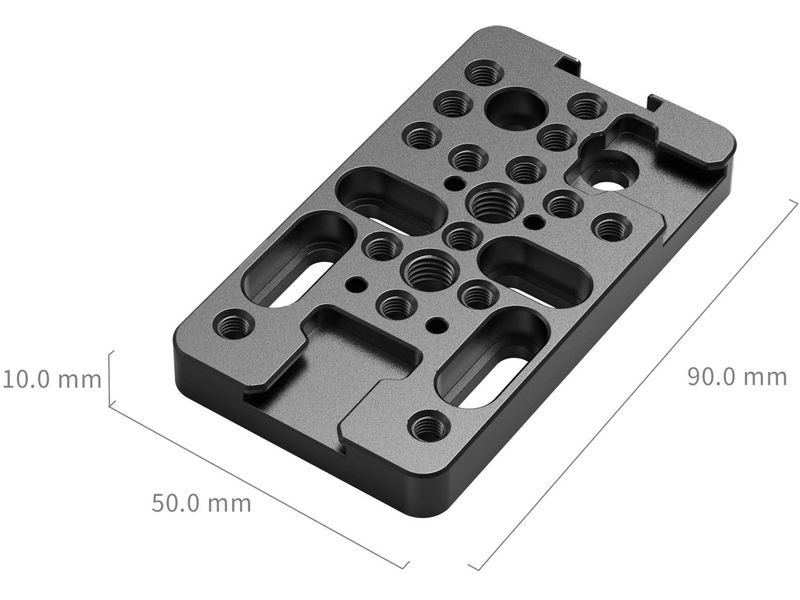 Smallrig Multifunktionale Käsemontageplatte Vielseitige Universal-Montageplatte mit zahlreichen 1/4
