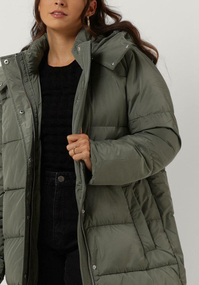 LEVETE ROOM groene levete room gewatteerde jas lr-gibella jacket