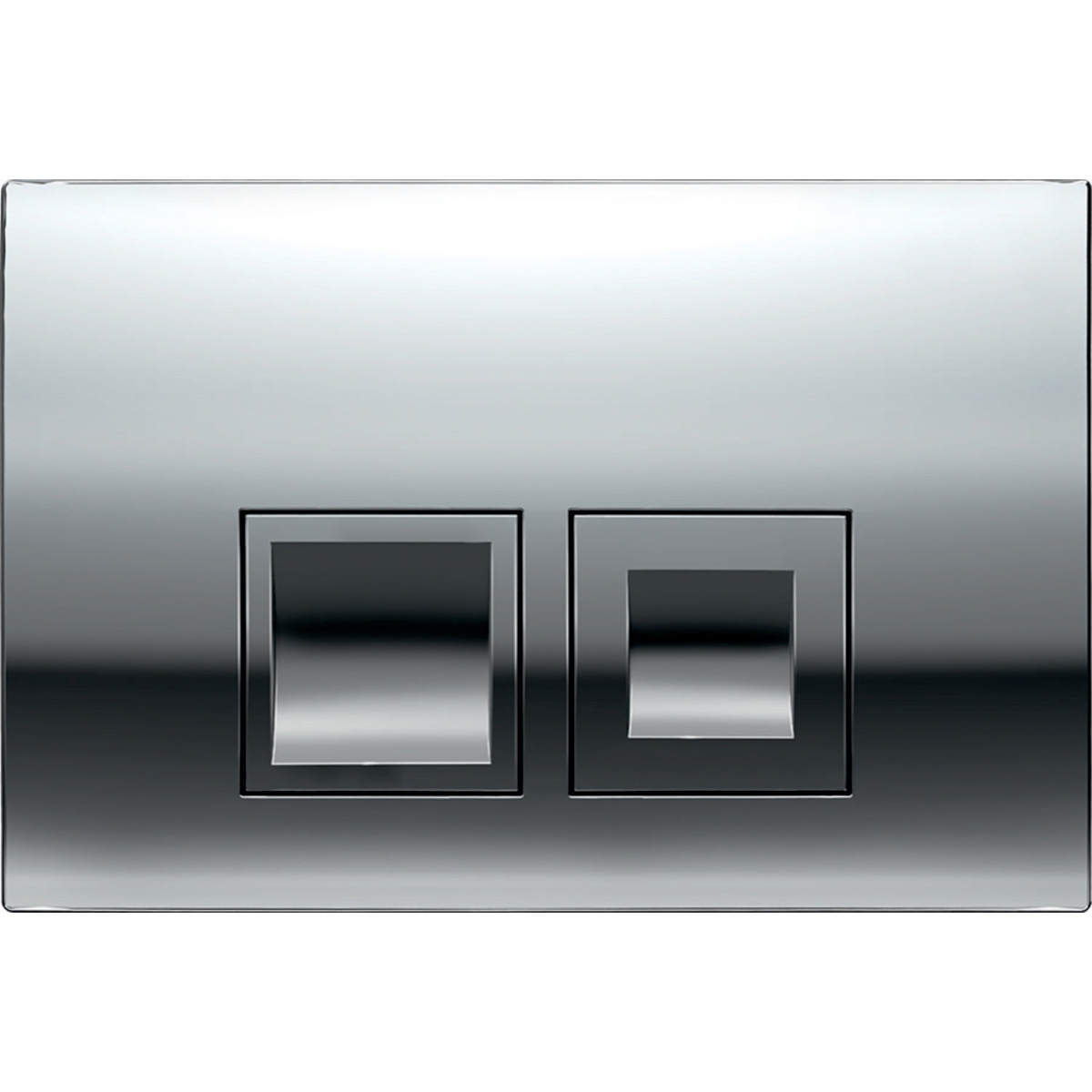 Geberit Delta 25 Square bedieningsplaat glans chroom