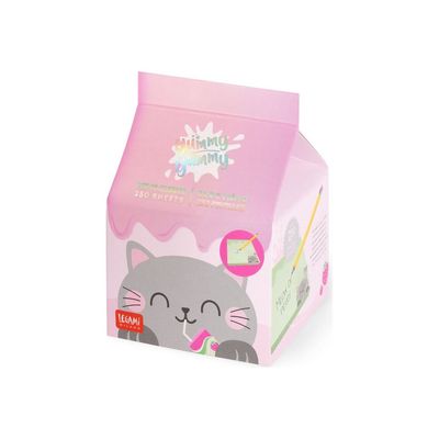 Legami Yummy Yummy - Bloc-notes - 70 x 70 mm - 250 feuilles - chaton