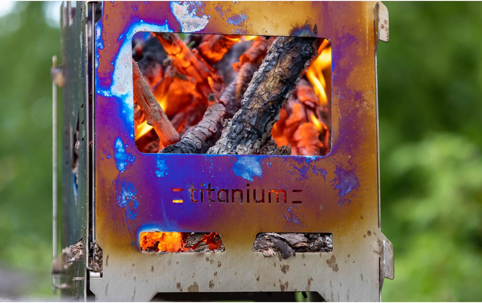 Campingkocher Hobo Premium, Titan<br>Multifunktionaler Kocher und Grill