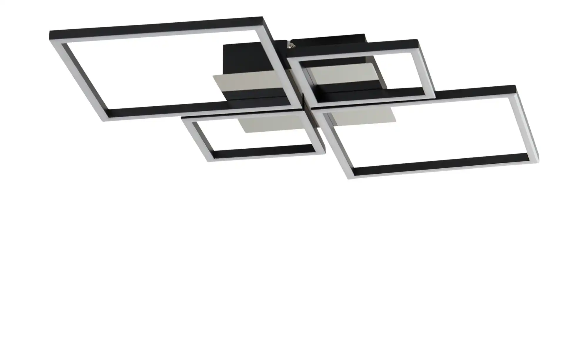 KHG LED-Deckenleuchte, 4-flammig, schwarz/chrom