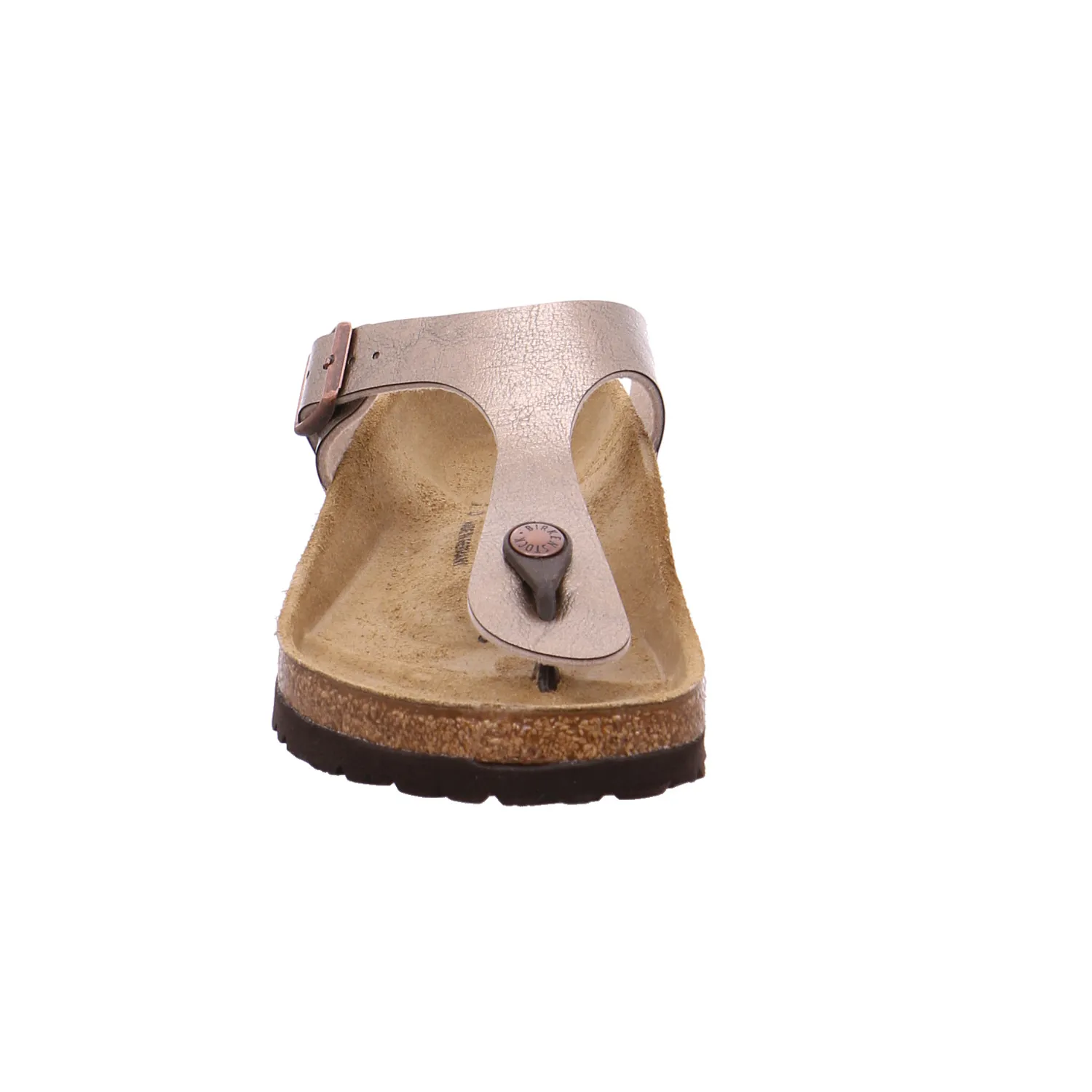 BIRKENSTOCK Bio-Zehentrenner Bronze Lederimitat
