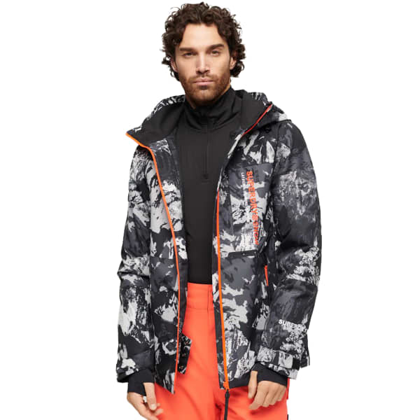 Veste de ski SUPERDRY FREESTYLE CORE JACKET VOLCANIC MOUNTAIN CAMO GREY