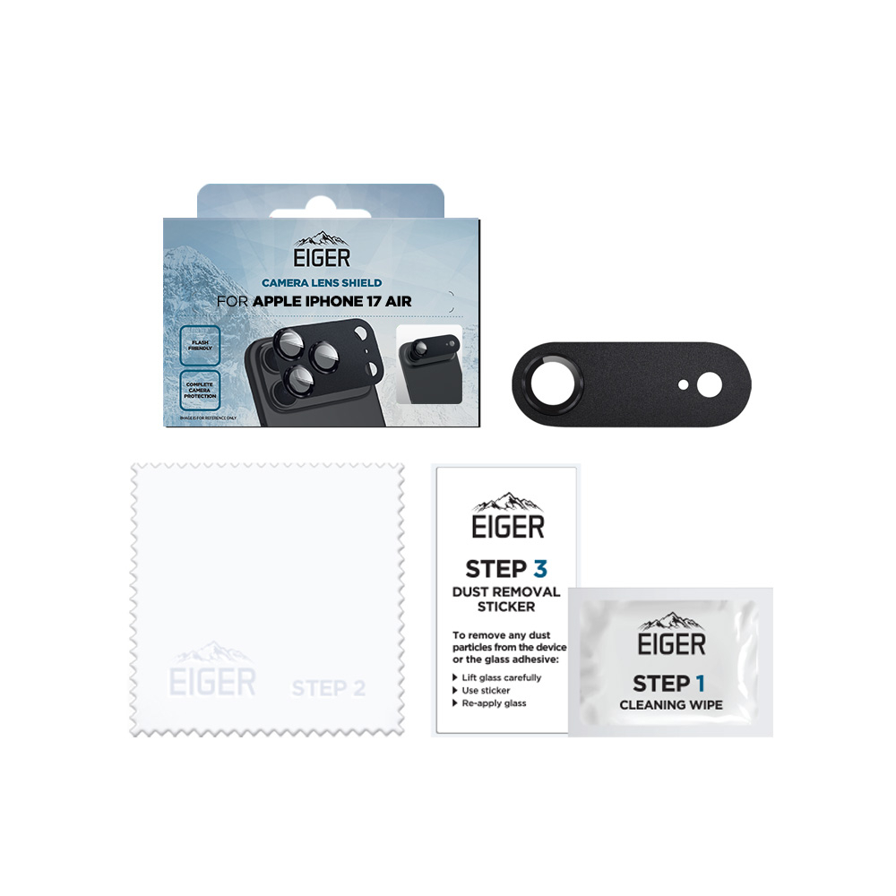 iPhone Air 3D Kamera Panzer Glas aus Recycelten Materialien (EGSP01083)