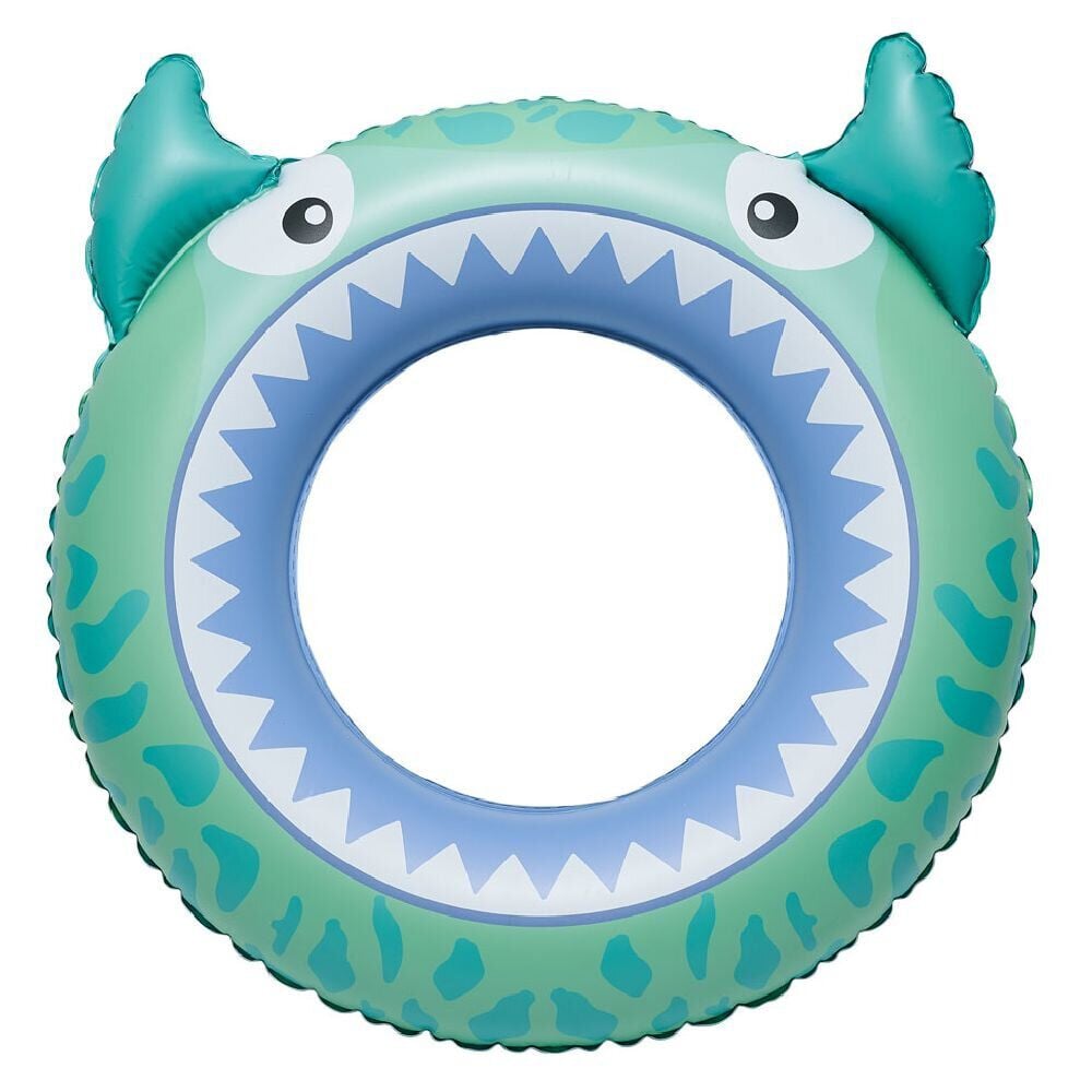 Bouée gonflable enfant requin bleu et vert Ø60cm