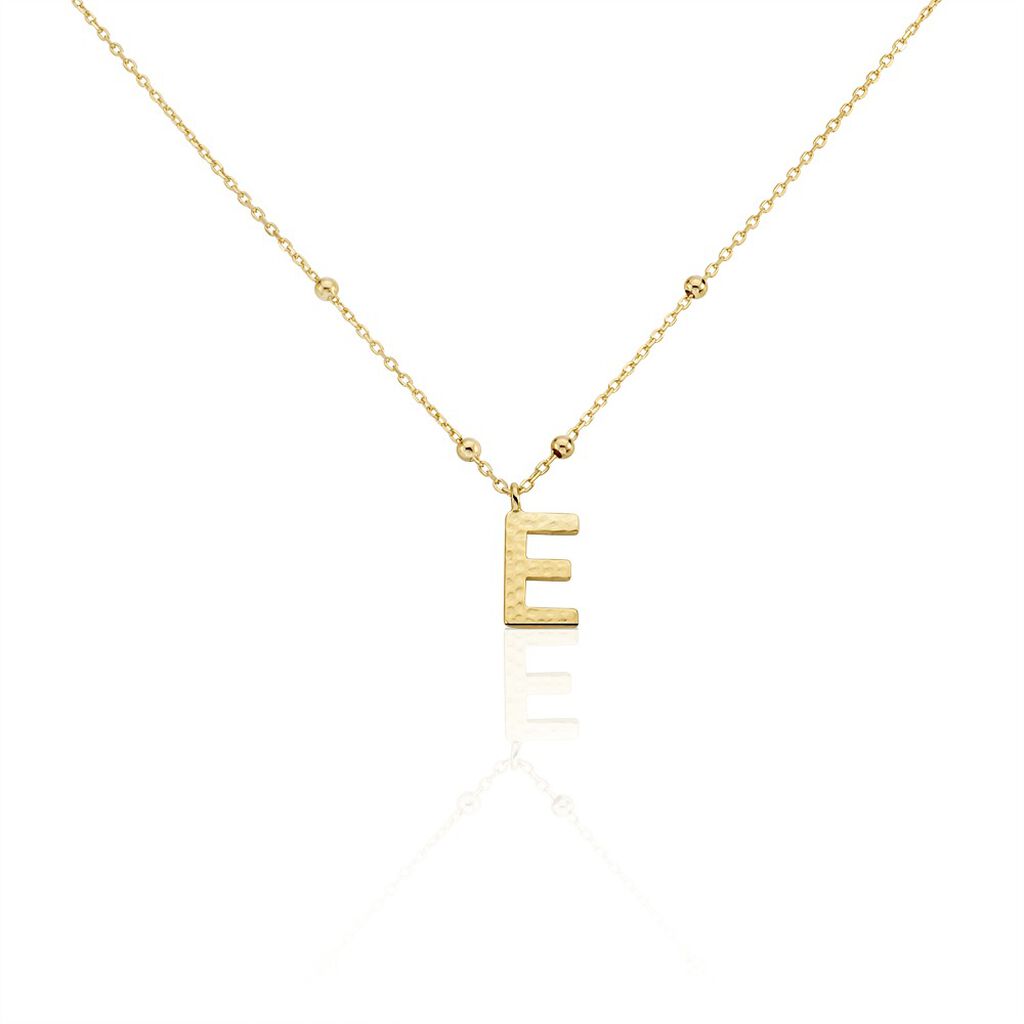 Collier Plaqué Or Jaune Lettra