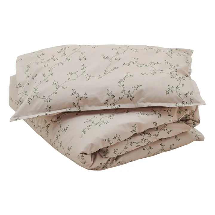 garbo&friends Parure de lit Botany en percale de coton | Vert