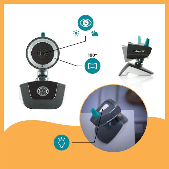 Caméra Additionnelle pour Babyphone Vidéo YOO Travel   Noir        de               Babymoov