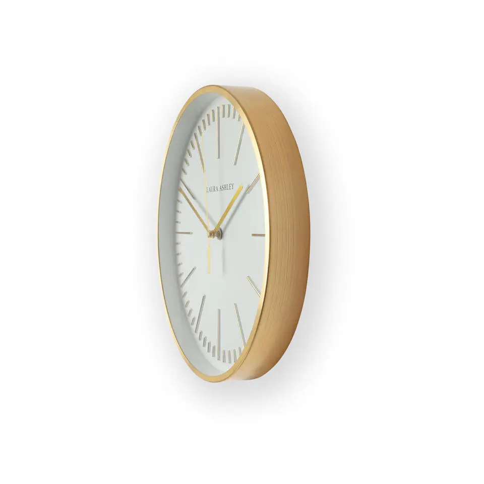 Laura Ashley Glenn Klok - Streep - 30,5x30,5cm - Goud