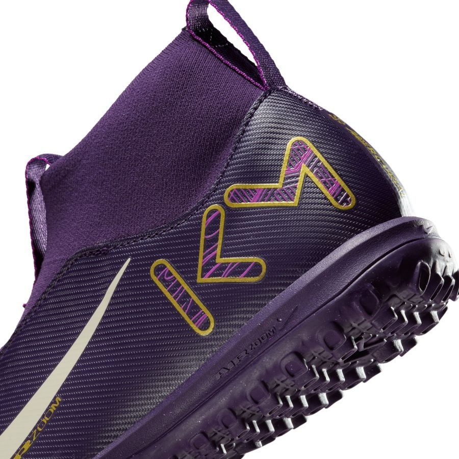 Nike Air Zoom Mercurial Superfly 10 Academy TF Mbappé Personal Edition - Violet/Blanc Enfant