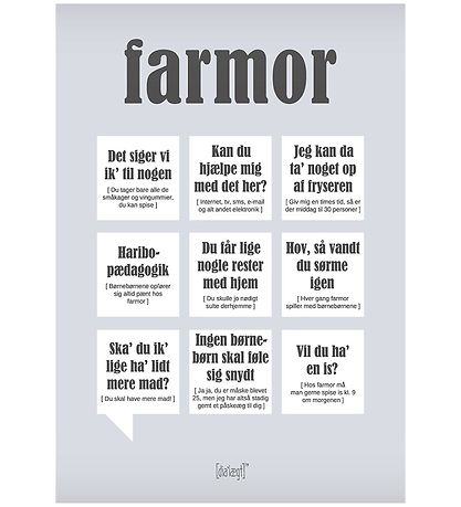 Dial?gt Plakat - 50x70 - Farmor