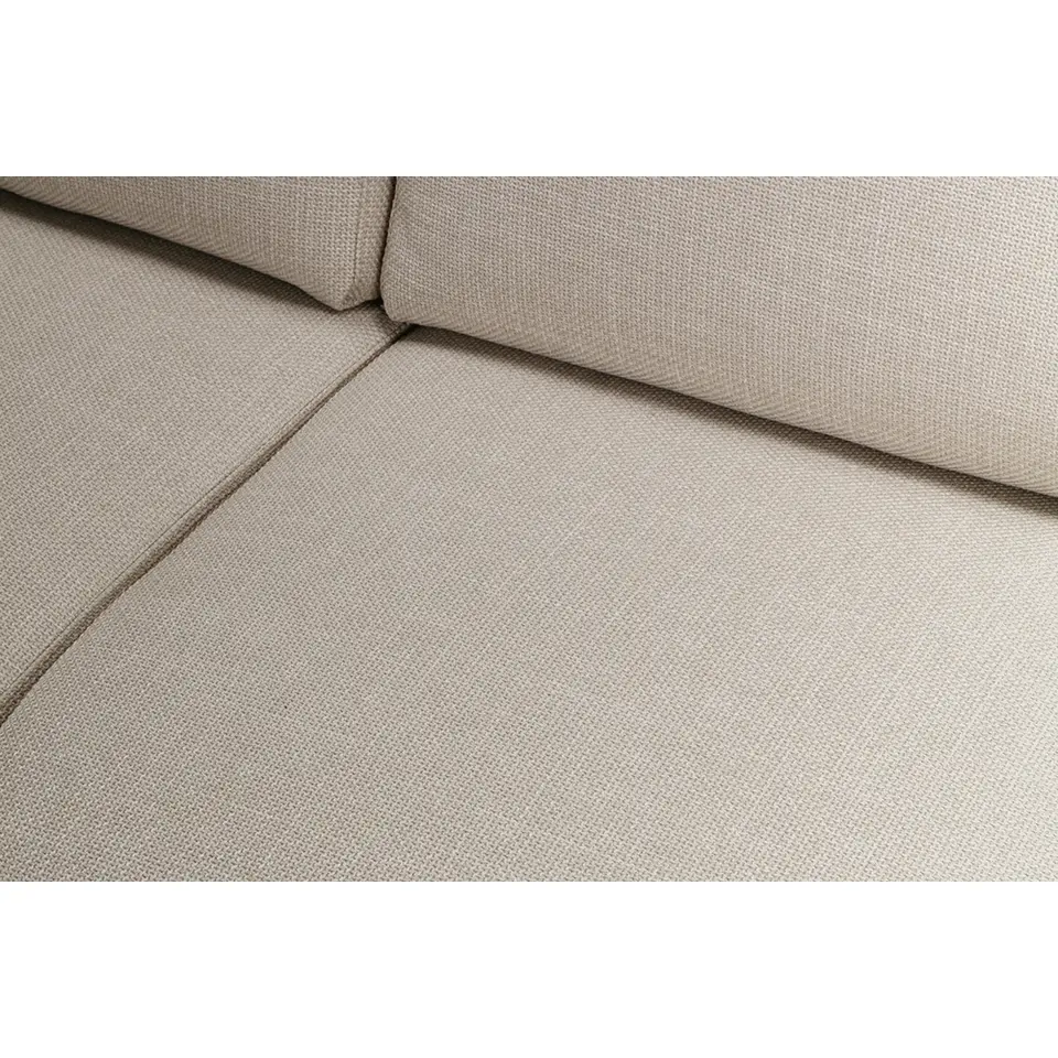 Bank Tom met chaise longue rechts - Basel - beige