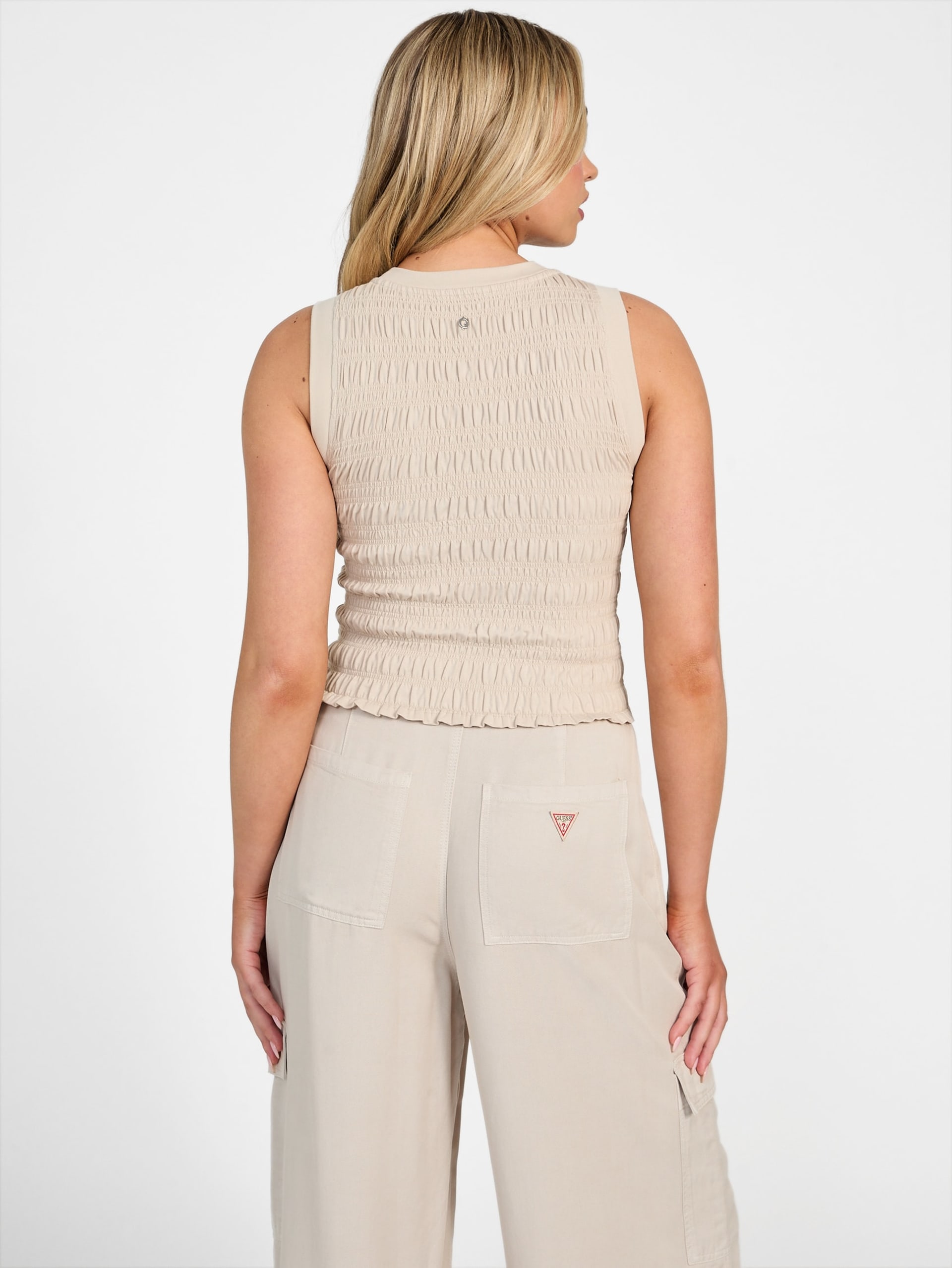 Regata Eco Claire com detalhes franzidos