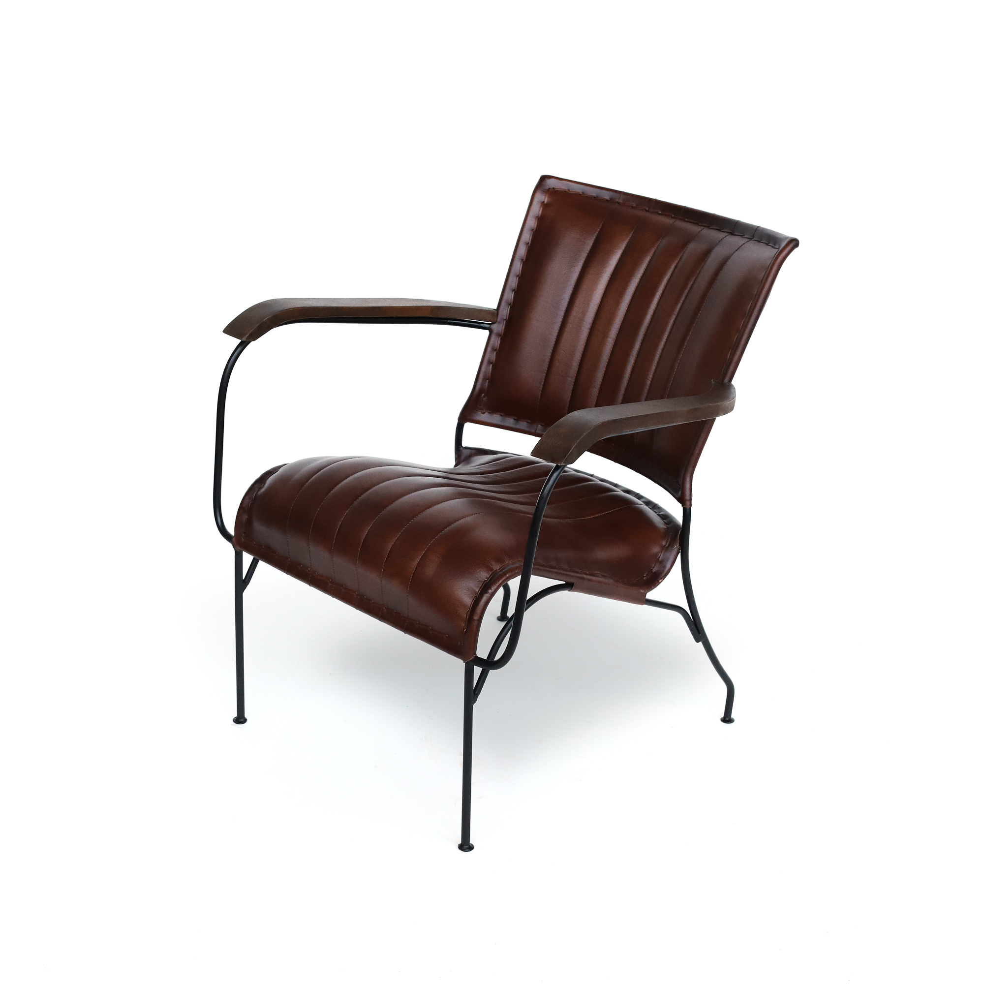 Armsessel 'Florine', braun, B 68 cm, L 76 cm, H 75 cm von fischer's lagerhaus