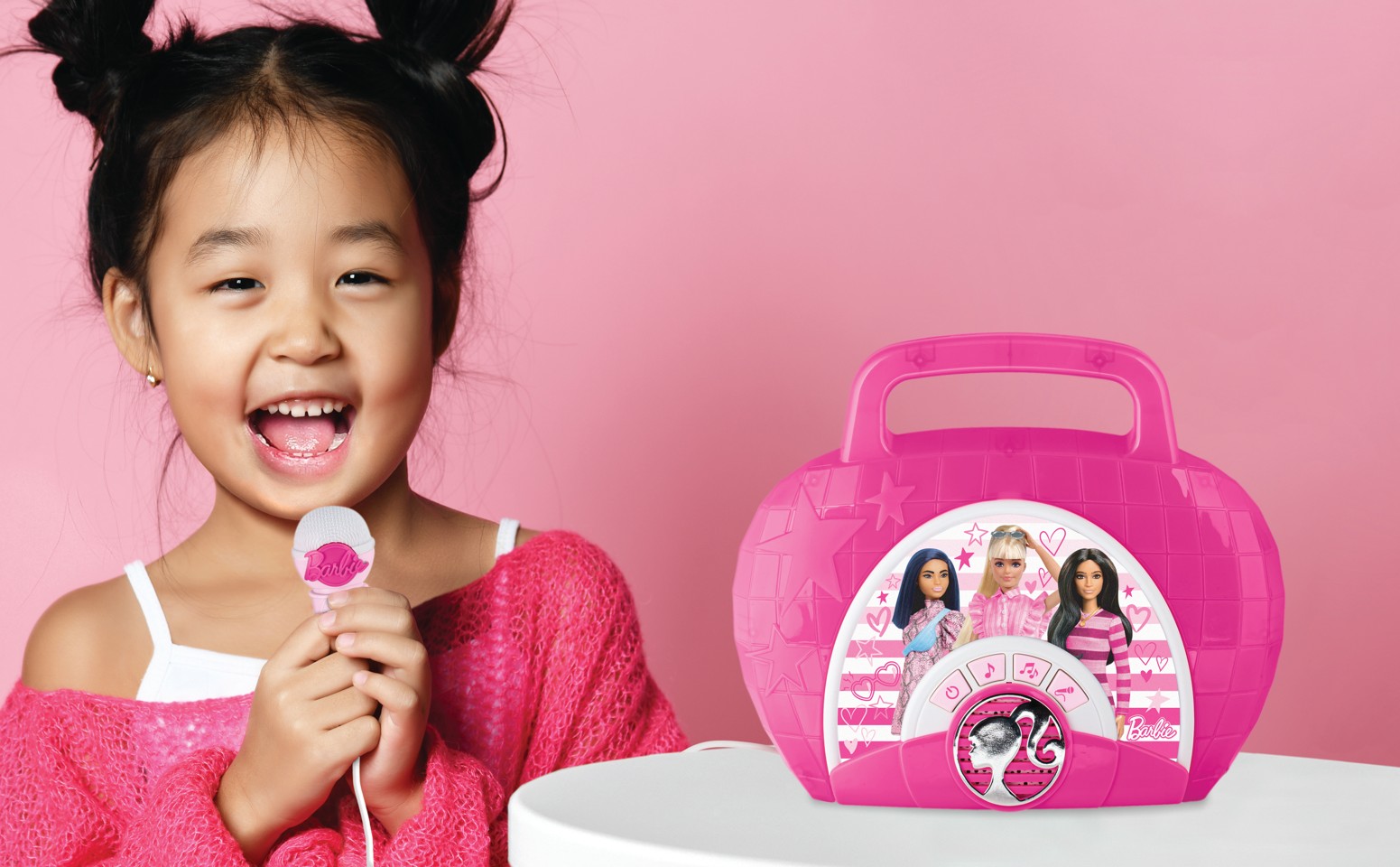Barbie - Syng-med boombox med mikrofon