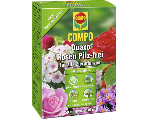 Rozen- en sierplantenfungicide COMPO Duaxo Concentraat 50 ml