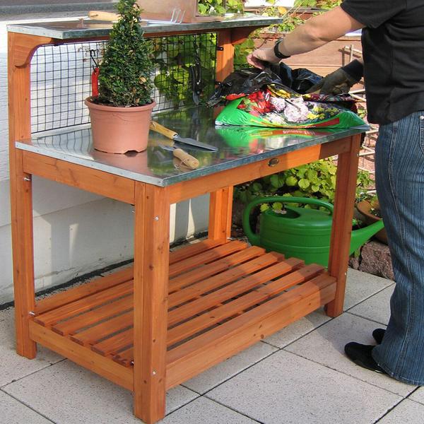 Habau Pflanztisch, ca. B101/H117/T55 cm