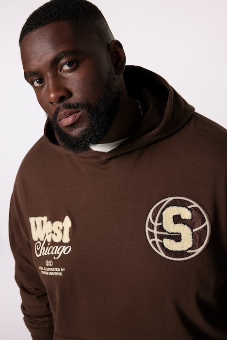 STHUGE Hoodie, oversized, Kapuze, bis 8 XL