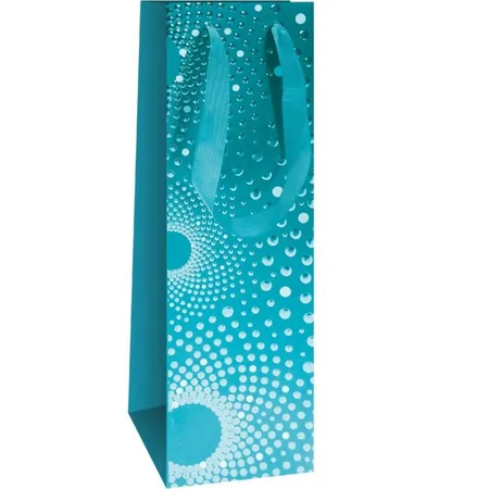 Trötsch Flaschentasche Metallic 11 x 36 cm, 1 Stück, 4-fach sortiert