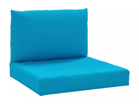 Coussins de palette 2 pièces bleu clair tissu oxford