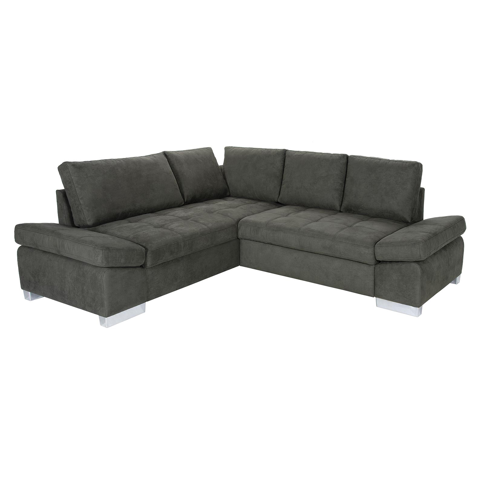 Ecksofa - green - Liegefunktion rechts