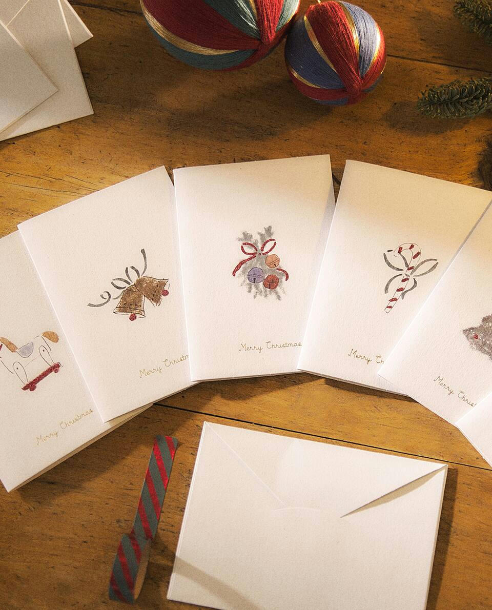 PACOTE DE CARTÕES-POSTAIS DE NATAL INFANTIS (PACOTE COM 6)