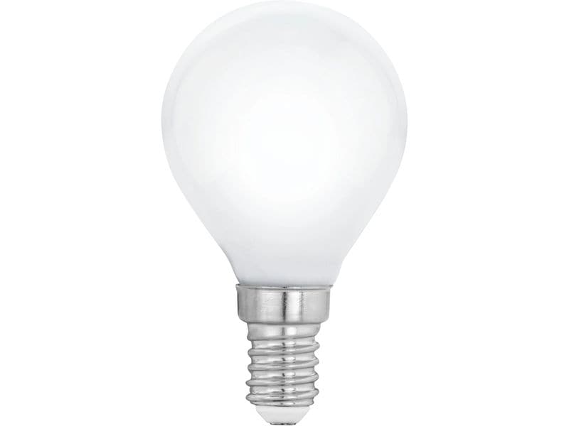 EGLO Leuchten Lampe 4.5 W E14 Warmweiss LED-Leuchtmittel mit weissem Glas