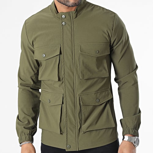 Veste Zippée Vert Kaki