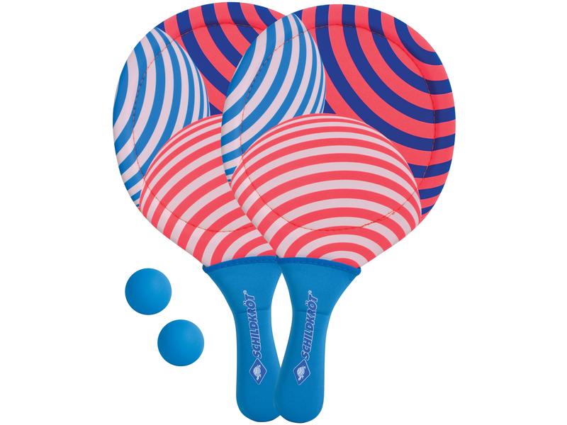 Schildkröt Funsports Beach & Wasserball Neopren Beachball S Set aus 2 Schlägern mit Print