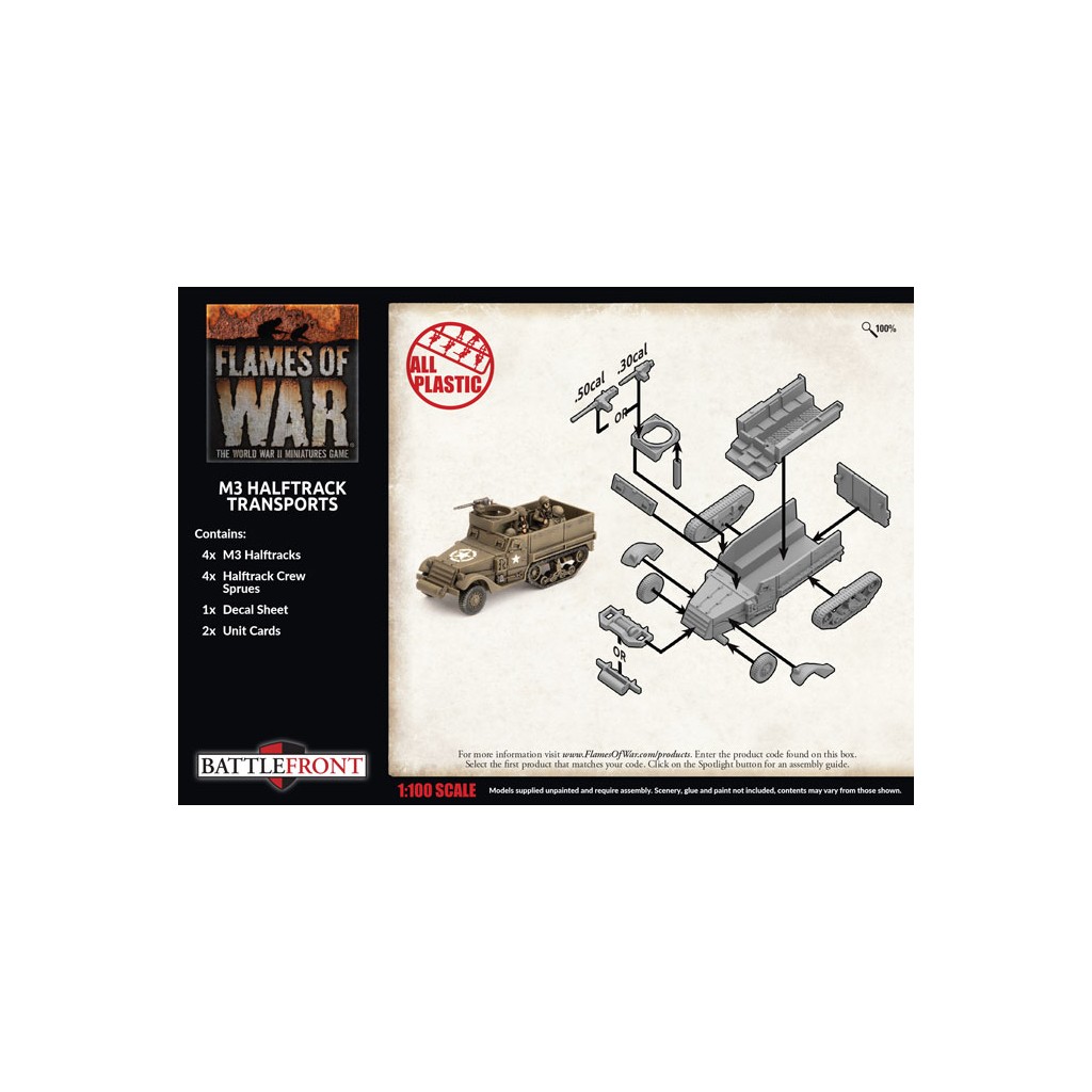 Flames of War - M3 Halftrack Transport Platoon