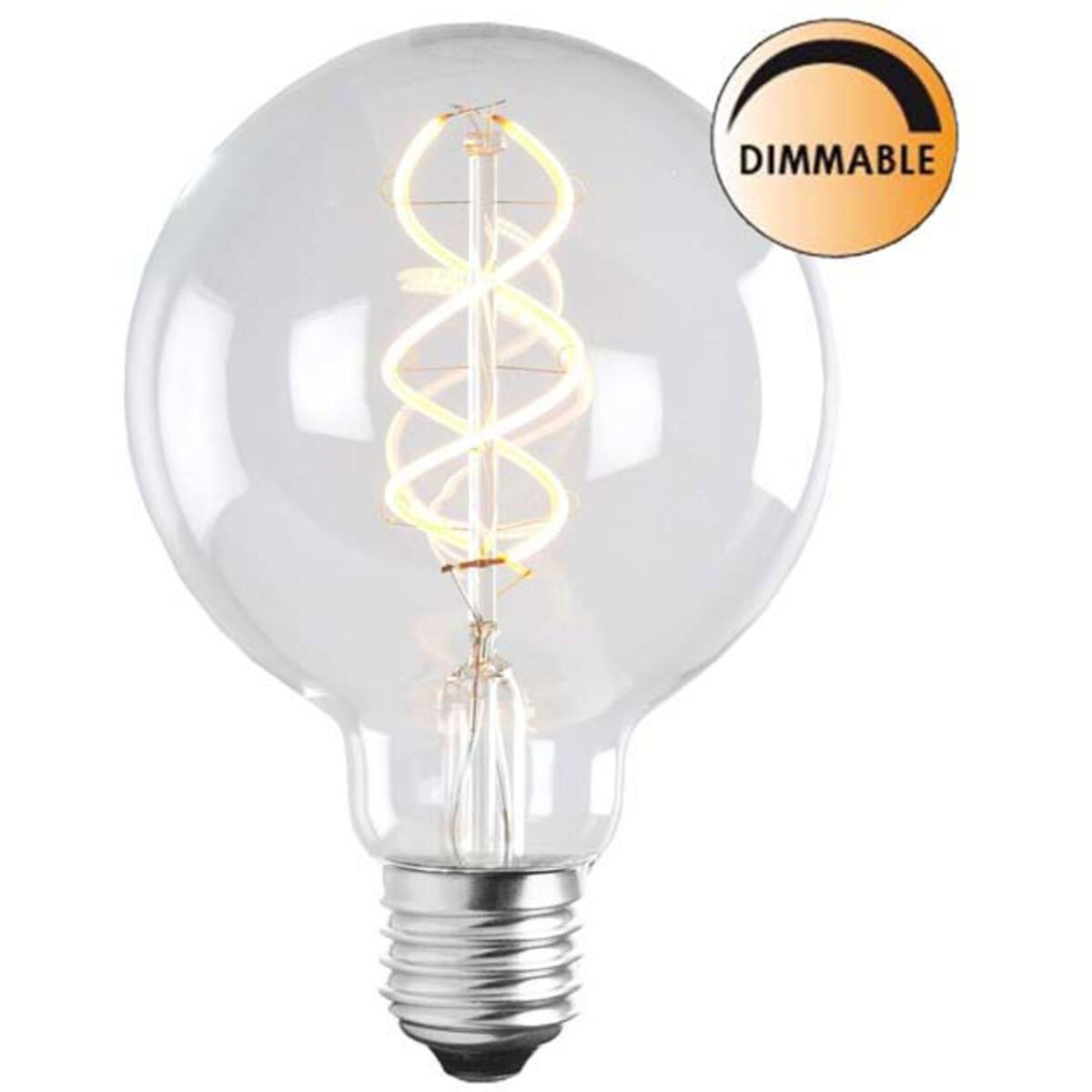 Lyspære LED Soft Filament Dimbar Klar 100 mm