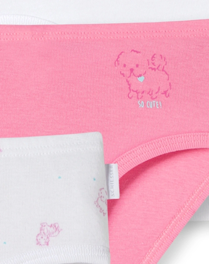 Slip FINE SWEETY 3er-Pack in weiß/pink