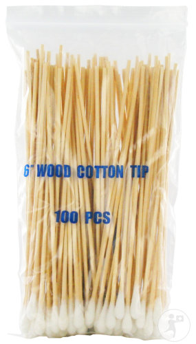 Wolf Porte-Coton Bois Longueur 15cm Pièces 100
