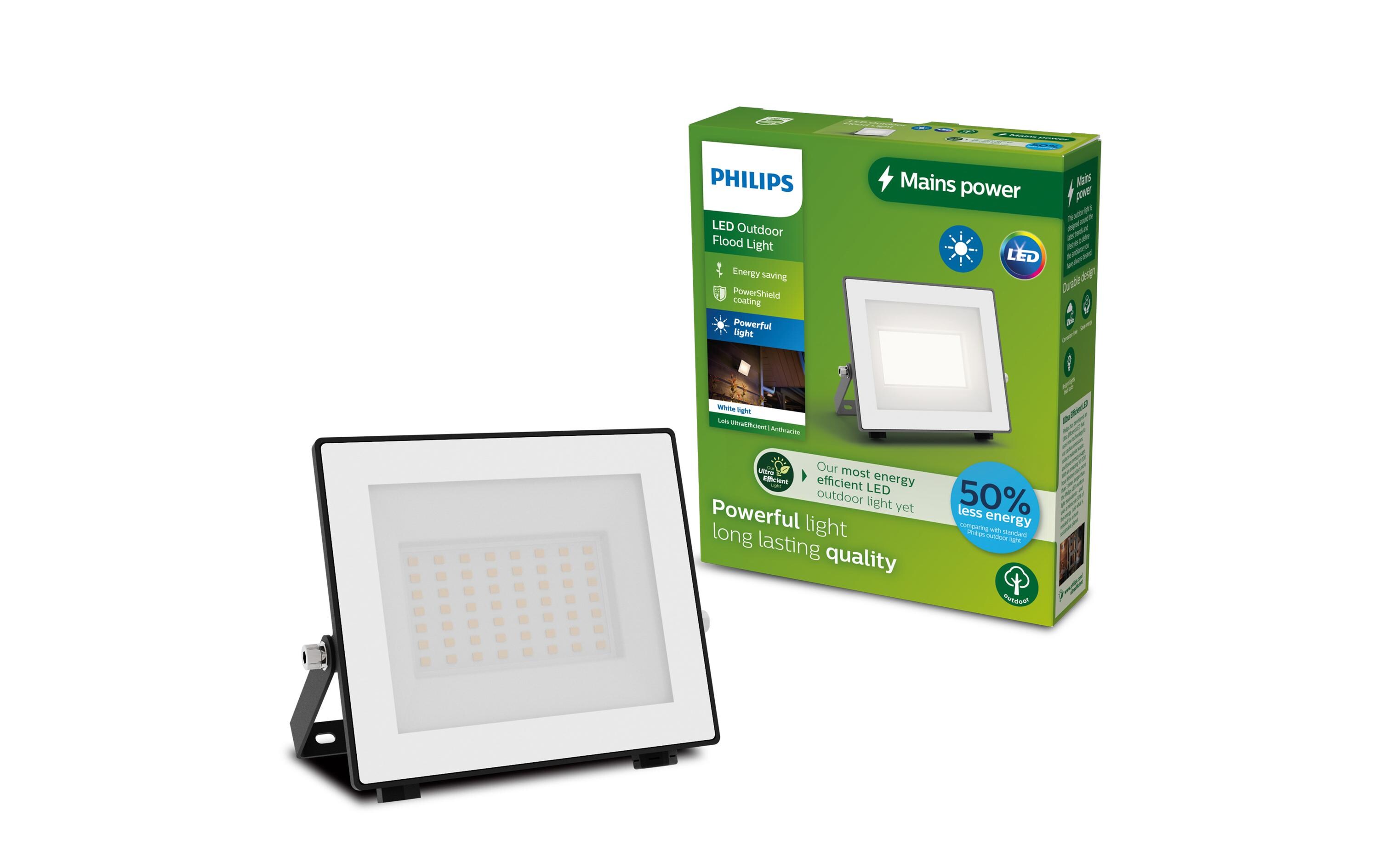 Lois Ultra-Efficient-Flutlicht UE 14W 3000 K IP65 14 WHocheffizienter Scheinwerfer mit Bewegungssensor