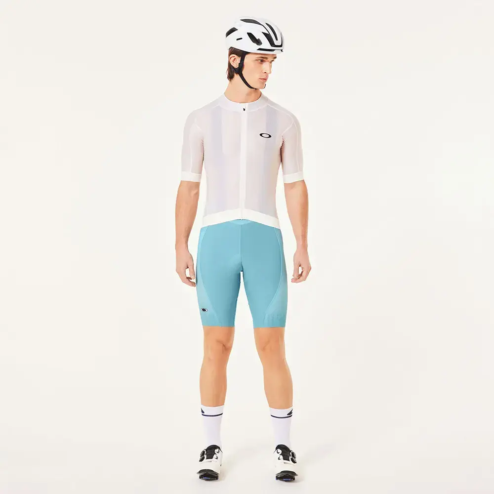 Oakley Endurance Mix Fietsshirt Korte Mouwen Lichtblauw/Grijs Heren