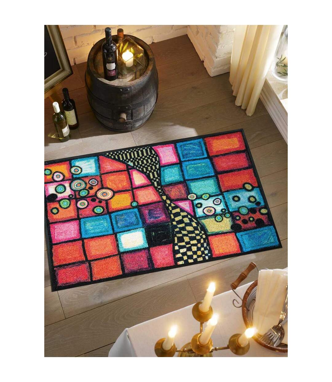 Paillasson TIGERDRA KT en polyamide doux et soyeux OEKO TEX