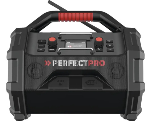 PerfecPro ROCKTAGON bouwplaatsradio met DAB+ en FM, Bluetooth, AUX-ingang en USB-ingang, OCT-18V