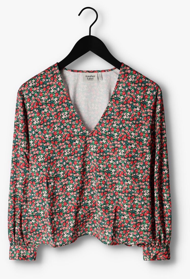 ANOTHER LABEL groene another label blouse filou flower top l/s