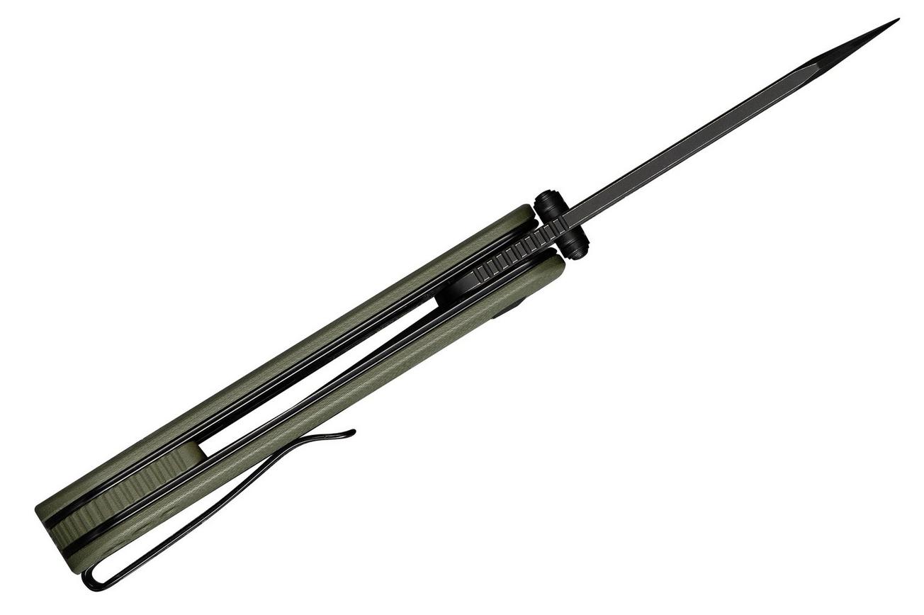 Civivi Crabby C24055-1 Blackwashed 14C28N, OD Green G10, zakmes, Ken Onion Jr. design