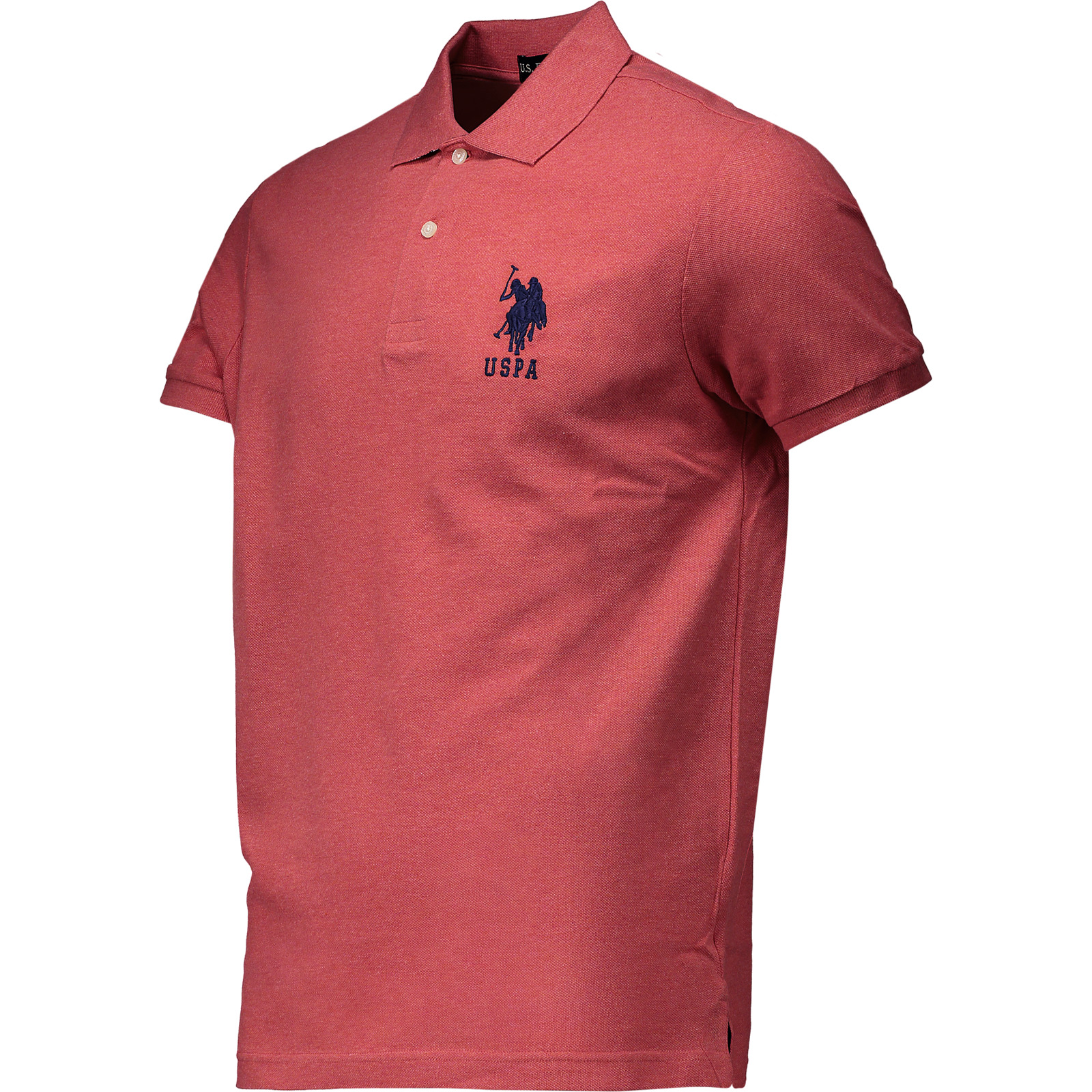 U.S. Polo Assn. Herren-Poloshirt Pique L, hellrot