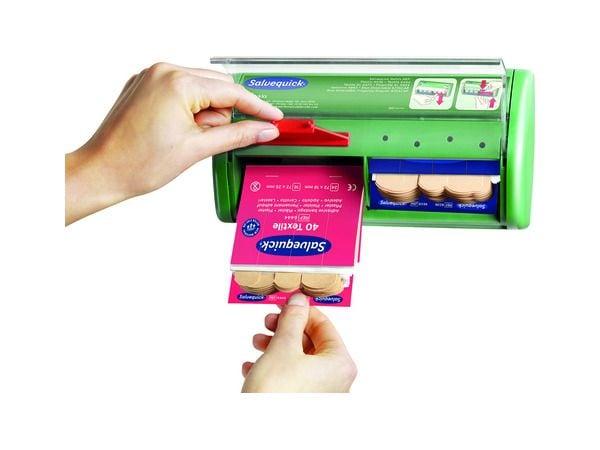 Cederroth Salvequick Pflasterspender 40 x Textil, 45 x Kuns Wundpflaster