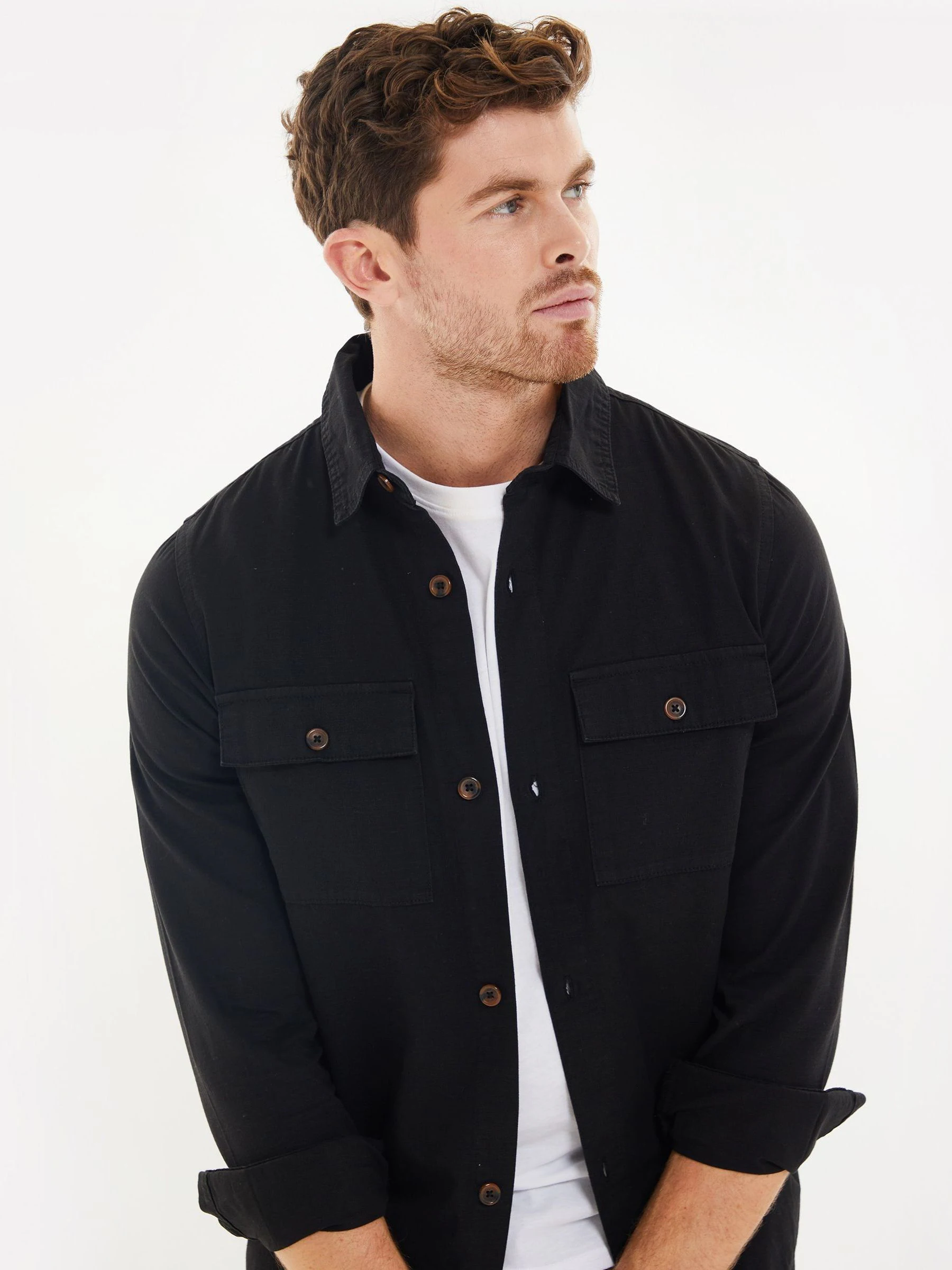 Zwart - Threadbare - Lichtgewicht jack