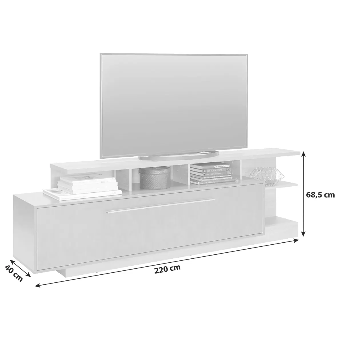 TV Möbel Limit braun,anthrazit